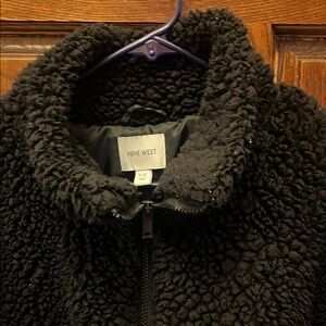 Nine West Plush Black Sherp Jacket